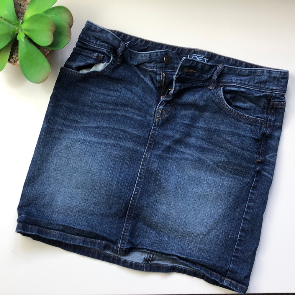 Loft Jean Skirt Size 4